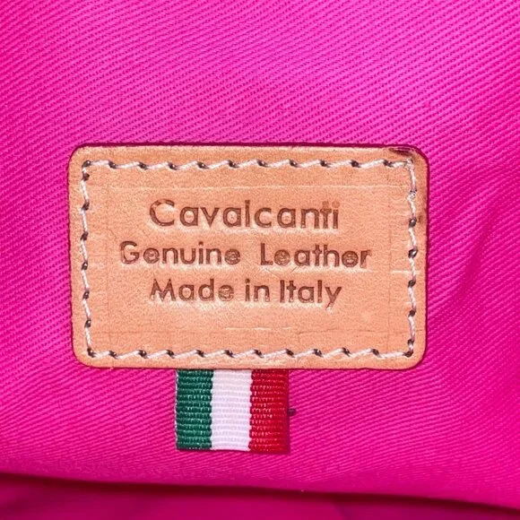 Cavalcanti Women’s White & Pink Floral Genuine Leather Wristlet Clutch - Picture 6 of 8